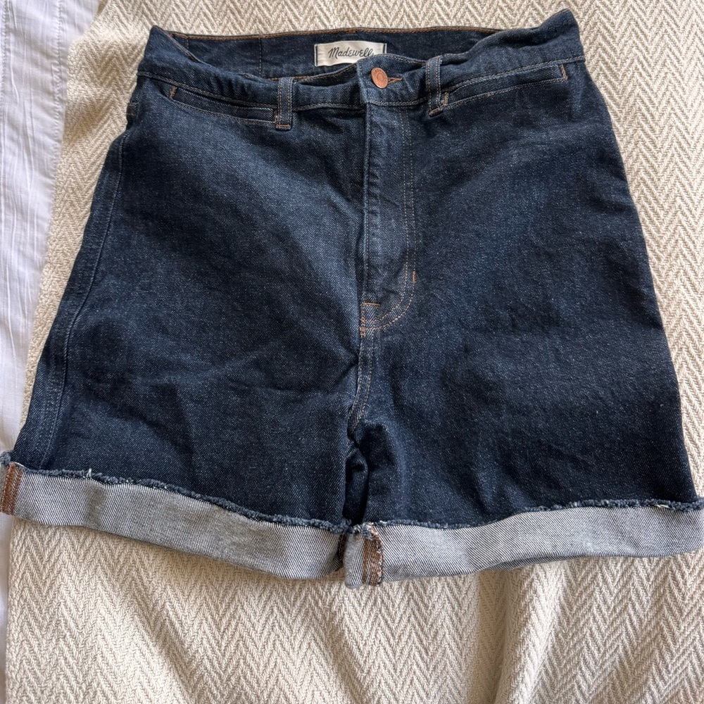 Madewell Dark Blue Denim Jean Shorts